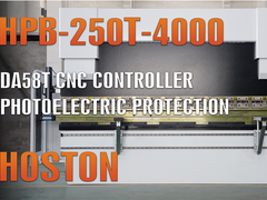 Hoston CNC Press Brake HPB-250T-4000 z sterownikiem CNC DA58T (funkcja programowania 2D)