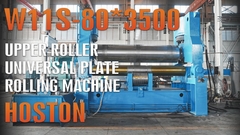 W11S Wielkiego rodzaju maszyna do walcowania płyt uniwersalnych z górnym walcem W11S-80*3500